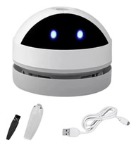 Mini Aspirador de Pó de Mesa com Design Robô - Limpador de Teclado e Miga de Pão - imagem 2