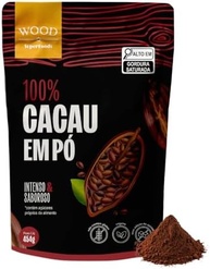 Cacau Em Pó Alcalino Natural 100% Cacau 454g - Wood Superfoods - imagem 4