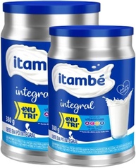 2 Latas- Leite em pó INTEGRAL + Nutri Vitaminas Itambé 380g - imagem 1