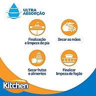 Papel Toalha Kitchen Ultra Jumbo: 240 Folhas de Poder! - imagem 2