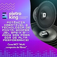 Woofer JBL 8PW-X: 200W RMS de Puro Poder! - imagem 2