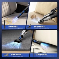 MONOZEL Aspirador Portátil Sem Fio 18000Pa: Limpeza Poderosa e Versátil para Seu Carro - imagem 5