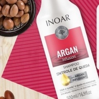 Inoar Argan Infusion: Shampoo Antiqueda Poderoso - imagem 2
