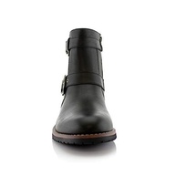 Polar Fox Wyatt MPX608005 Botas de motocicleta masculinas casuais com zíper e fivela, Preto, 7 - imagem 5