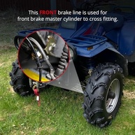 Mangueira de Freio Dianteiro Premium para Polaris Trail Blazer, Trail Boss e Outros Modelos (OEM #1930748) - imagem 5