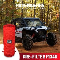 Pré-filtro FILTERWEARS F134R Vermelho para Polaris RZR XP 1000 | Proteção Superior - imagem 4