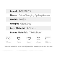 ROCKBROS: Óculos de Sol Ciclismo Fotocrômicos e Polarizados - imagem 2