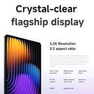 XIAOMI Tablet Pad 7 de 11,2 polegadas, 8 GB de RAM + 256 GB de armazenamento, ecrã 3,2 K de 144 Hz, Snapdragon 7 de 3.ª geração, bateria de 8850 mAh, carregamento rápido de 45 W, cor preta - imagem 3