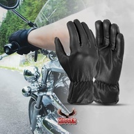 Hugger Luva masculina básica sem costura para dirigir, polícia e motocicleta, Preto, X-Large - imagem 5