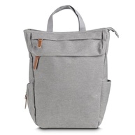 Mochila Multifuncional 17L em Poliéster Cinza com Compartimento Térmico, Alça de Mão e Engate para Carrinho, 35x30x17cm - imagem 4