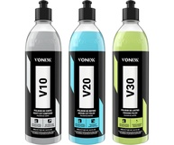 Kit Polimento Automotivo Premium V10 V20 V30 Corte Refino Lustro 500ml Vonixx - imagem 1