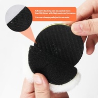 Kit com 10 Almofadas de Polimento para Broca - Espuma 7,6cm + Almofada de Lã | Ideal para Limpeza e Brilho Automotivo - imagem 4
