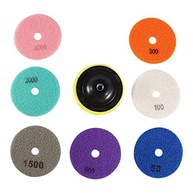 Generic Um Conjunto de Almofadas de Polimento de Diamante para Concreto de Mármore de Granito - 7 Discos de Moagem, 1 Disco Pegajoso - de Polimento de Qualidade Premium para Superfícies de Pedra - imagem 5