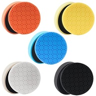 Kit com 5 Almofadas de Polimento Compostas - 8,5 cm | Design Favo de Mel | Polimento Profissional para Carros - imagem 2