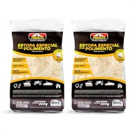 KIT 2 Estopas Especial para Polimento em Algodão Branco Proauto 200g - Alta Performance - imagem 2