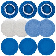 ThinkWork Almofadas de Polimento para Carro - Kit com 10 Peças em Microfibra, Lã e Lã Coral | Ideal para Polimento e Aplicação de Cera Automotiva - imagem 2