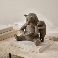 Escultura de Urso em Poliresina - Decoração Elegante e Atemporal para Ambientes Modernos - imagem 3