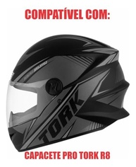 Viseira Protork Capacete New Liberty 4, 5 E R8 Polivisor - imagem 4
