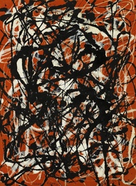 Poster Arte Abstrata Paul Jackson Pollock - Tela ou Papel 51x34cm - imagem 1