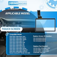 Tela Touchscreen 6.5" para VW Jetta, Passat, Tiguan, Polo, Magotan (2016-2019) - Reposição MIB STD2/MIB2 - imagem 3