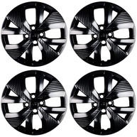 Calota Polo Track Aro 15" Preto Brilho Grid - Jogo 4 Peças (2021-2024) - imagem 2