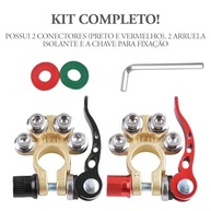 Conector Terminal Bateria Dourado com Engate Rápido Duplo Polo - Segurança e Praticidade para seu Carro - imagem 3