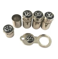 Kit 4 Tampas Bico Pneu Válvula Cromado Universal Gol Fox Polo Voyage - imagem 3