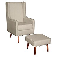 Poltrona Amamentação Linho Bege: Conforto e Estilo - imagem 1