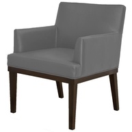 Poltrona Beatriz: Conforto e Elegância Cinza Corino - imagem 1