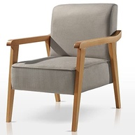 Poltrona Lina Agarb Decor Cor:Linho Cinza - imagem 2
