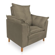 Poltrona de Amamentação com Puff - Conforto e Estilo para Mamães (Cappuccino) - imagem 3