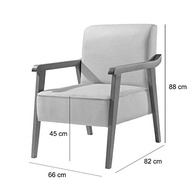 Poltrona Lina Agarb Decor Cor:Linho Bege - imagem 3