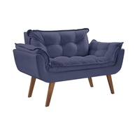 Poltrona Namoradeira Opala Azul: Conforto e Estilo - imagem 1