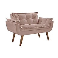 Poltrona Namoradeira Orion Cappuccino: Conforto e Estilo - imagem 1