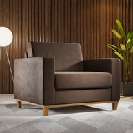 Poltrona Veludo Livia Bombom: Conforto e Estilo - imagem 1