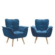 Poltronas Dubai: Veludo Azul para Sua Sala - imagem 1
