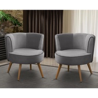 Poltronas Isa Suede Cinza: Conforto e Estilo! - imagem 1