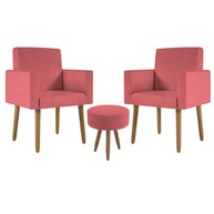 Poltronas Nina + Puff: Conforto e Estilo! - imagem 1