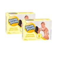 Pom Pom Glicerina: Kit 2 Sabonetes para Bebê - imagem 1