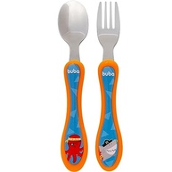 Kit Talheres Aventuras Pirata - Buba | Design Anatômico com Ponta em Aço Inoxidável - imagem 2