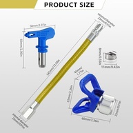 Extensor de Ponta para Pistola de Pintura TUDUD - Haste Dobrável Ajustável 13,5 Pol. para Pulverização Sem Ar - imagem 4