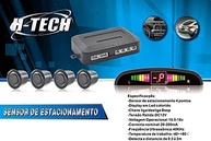 Sensor de Estacionamento H-Tech Prata 4 Pontos: Estacione com Confiança e Segurança! - imagem 4