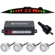 Sensor de Estacionamento Tech One Prime Prata 4 Pontos: Estacione com Confiança! - imagem 1