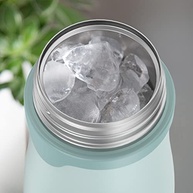 THERMOS BABY Garrafa Isolada Canudo 293ml Aço Inox Menta - Mantém Bebidas Frias por 12h - imagem 3