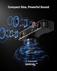 ULTIMEA B30 Pro: Barra de Som 2.1 com Subwoofer Integrado e Controle por App | Potência 120W - imagem 4