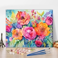 TUMOVO Pintura por Números - Kit Completo com Tela 40x50cm, Tintas Acrílicas e Pincéis para Adultos e Crianças - imagem 2