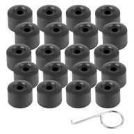 Kit 20 Tampas de Porca de Roda 17mm Pretas + Ferramenta - Volkswagen, Audi, Roewe - imagem 2