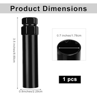 Chave Porca Roda 6 Entalhes, Chave de Trava Roda 35CR Combustível Substituição para Trava para Instalar e Remover Porcas Aftermarket - imagem 3