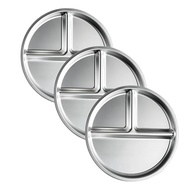 Pratos Infantil Aço Inox 3 Compartimentos 23cm - Controle de Porção Seguro e Saudável - imagem 2