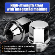Kit 24 Porcas de Roda M14x1.5 Cromadas 22mm Hexagonal - Segurança e Estilo para Jeep, Chrysler e Dodge - imagem 5